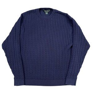 Brooks Brothers Golf Mens 100% Cotton Cableknit Sweater Sz XXL